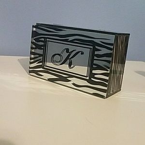 Monogram K Zebra Mirror Box